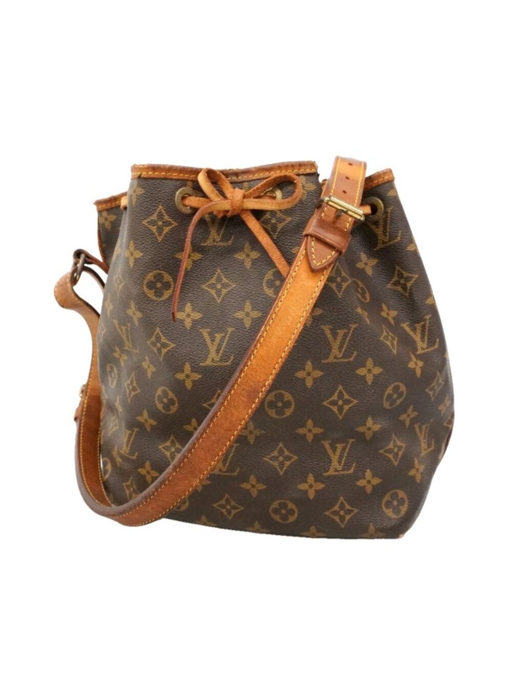 Louis Vuitton Shoulder Bag Monogram Petit Noe Brown